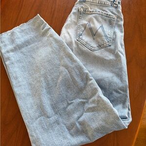 MOTHER the Curbside Skimp faded jeans